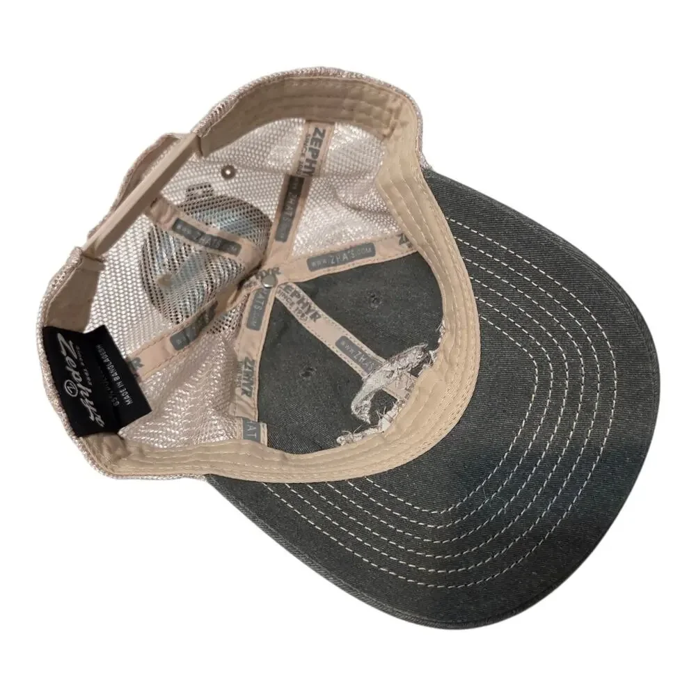 Snake River Angler Trucker Hat Jackson Hole Wyoming Zephyr Fishing Mesh Cap New